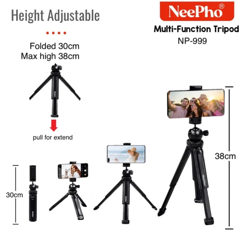 📸 Neepho NP-999 Multi Function Tripod For Shooting